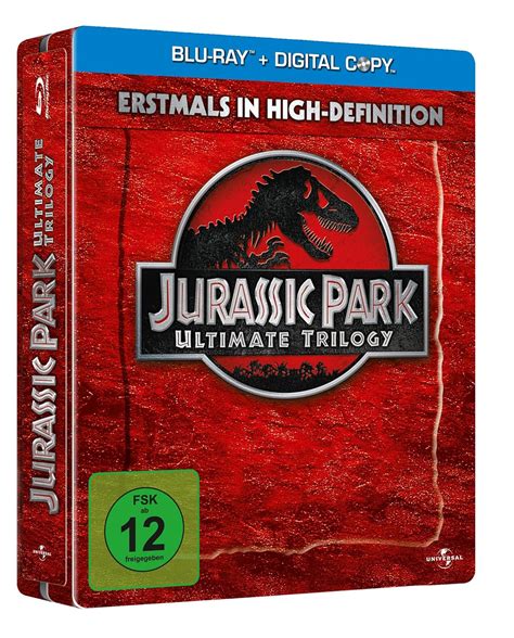 Jurassic Park Ultimate Trilogy Limited Steelbook Edition Blu Ray