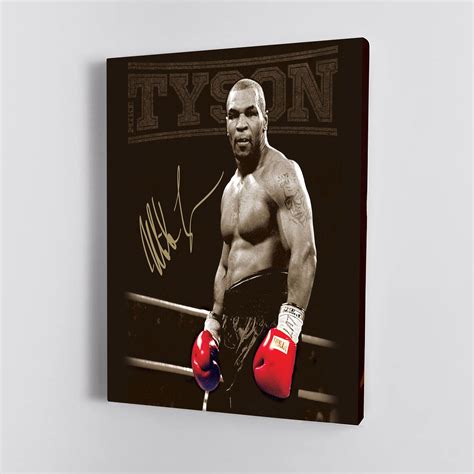 Mike Tyson Poster Boxing Print Posters Canvas Print Wall Art Etsy