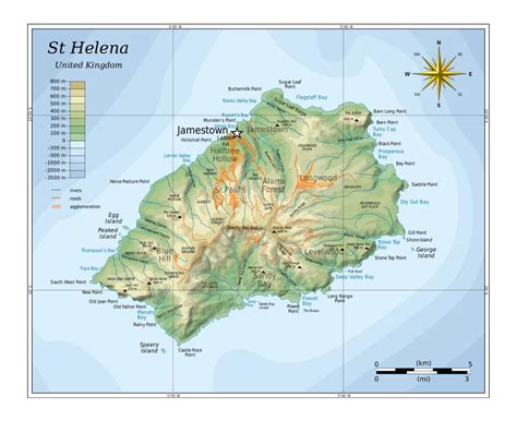 Maps of St. Helena | Collection of maps of St. Helena Island | Africa ...