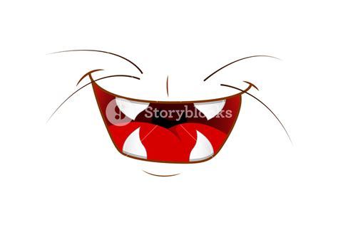 Happy Funny Cartoon Animal Mouth Royalty-Free Stock Image - Storyblocks