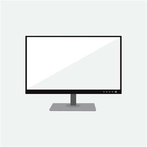 Vector De Icono De Monitor De Computadora Y Pantalla Vector Premium