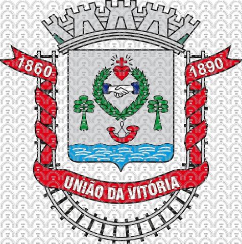 Brasão e Bandeira do Município de União da Vitória PR mbi br