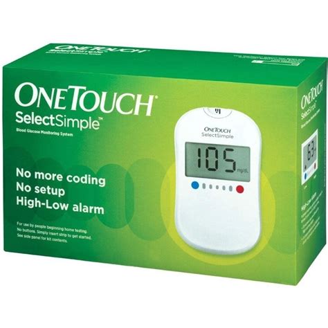Compare & Buy One Touch SelectSimple Glucometer Kit with 50 Strips ...