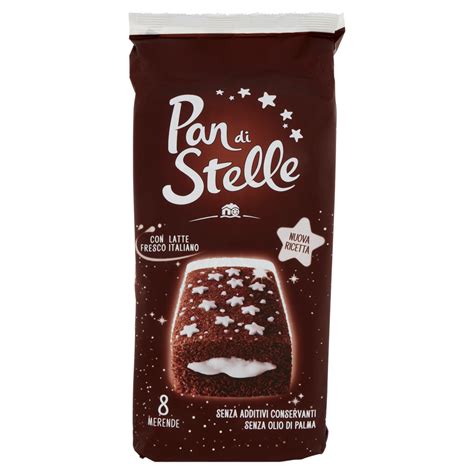 Pan Di Stelle Merenda Pan Di Spagna Al Cacao E Crema Al Latte 280g