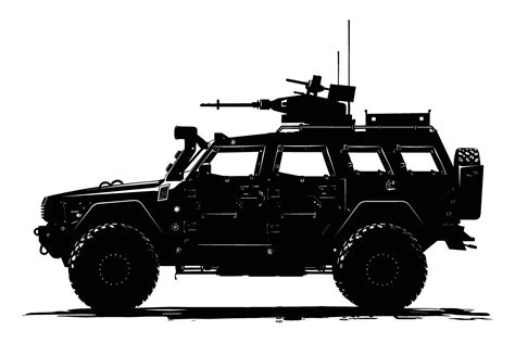 Armored Vehicle Graphic Silhouette Vector Art At Vecteezy