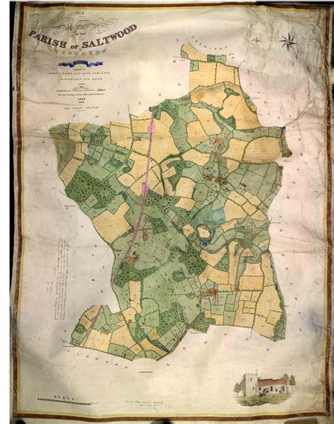 Saltwood Tithe Map Saltwood Village