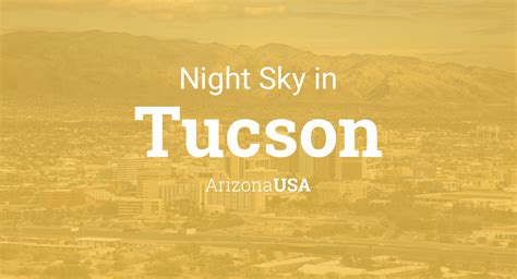 Planets Visible In The Night Sky In Tucson Arizona Usa