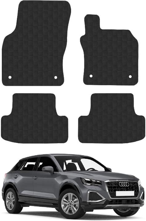 Car Mats For Audi Q2 2017 Tailored Fit Rubber Floor Mat Set Accessory Black Custom Fitted 4