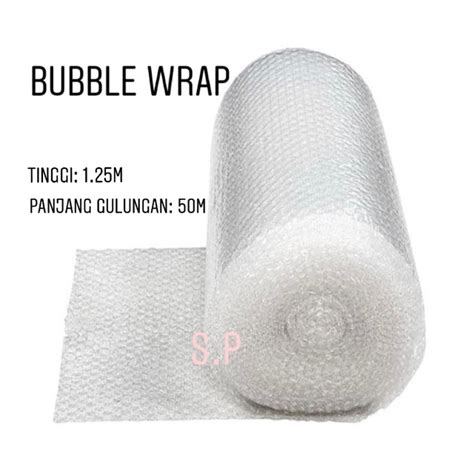 Jual Bubble Wrap 1 Roll 50m X 1 25m Khusus Medan Shopee Indonesia