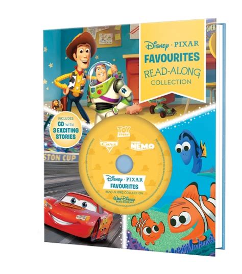 Product Disney Pixar Favourites Read Along Storybook And Cd Collection 3 In 1 Deluxe Bind Up