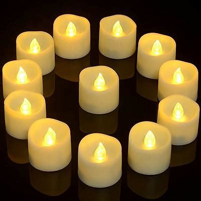 Amazon Pandaing Lasts 2X Longer Flameless Tealight Candles 100