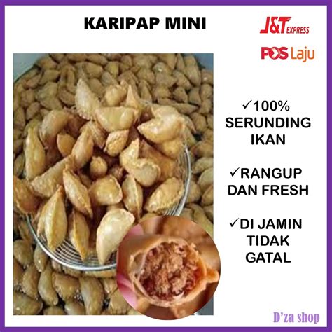 Karipap Mini Inti Ikan Karipap Mini Serunding Ikan Biji Shopee