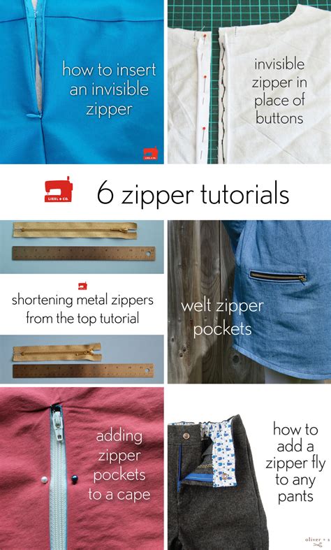 Six Zipper Tutorials Blog Oliver S