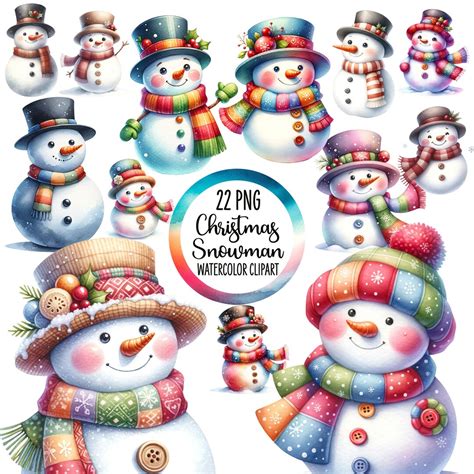 22 Christmas Snowman Clipart, Snowman Clip Art, Christmas Clipart ...