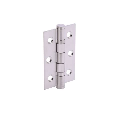 75x50x2mm Satin Stainless 2BB Butt Hinge Handles At Heart