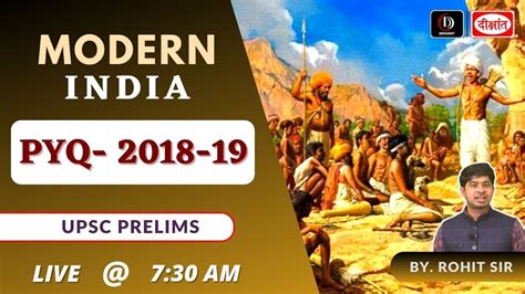 Modern India Pyq For Upsc Prelims Modern History Prelims