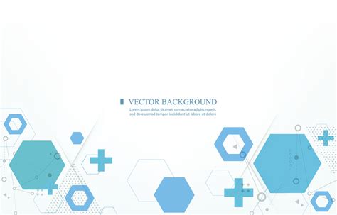 White vector background geometric shape.hexagon shape.medical wallpaper ...