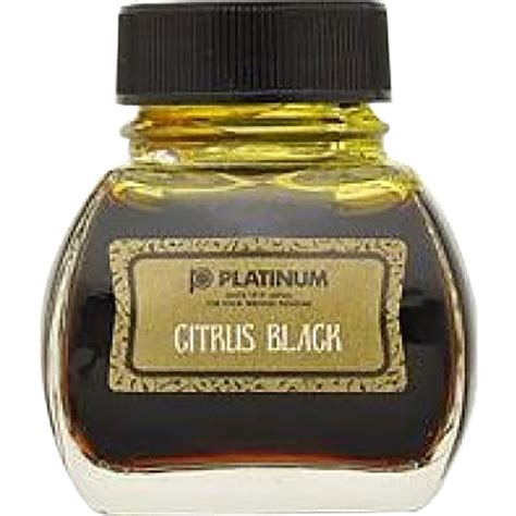 Platinum Classic Citrus Black Ink Bottle 60ml Pen Boutique Ltd