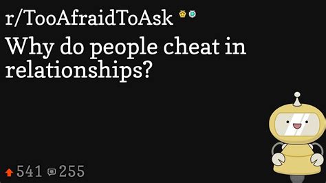 Why Do People Cheat In Relationships Youtube