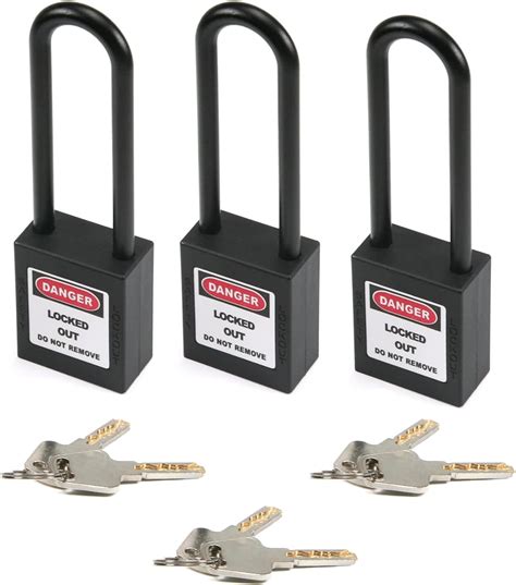 MroMax Lockout Tagout Lock Safety Padlock Keyed Differently Loto