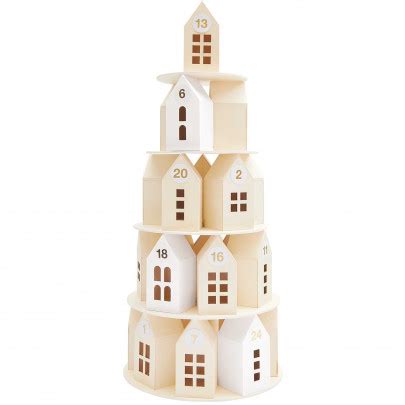 Calendrier De L Avent Pyramide Des Maisons En Bois D Corer Chez