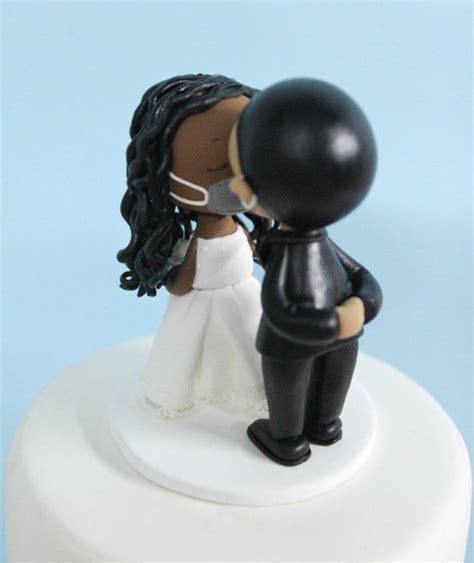 World Cake Topper African American Wedding Cake Topper