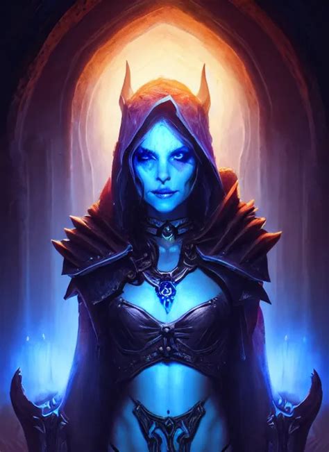 Portrait Of Sylvanas Windrunner Catacombs Altar Of Stable Diffusion