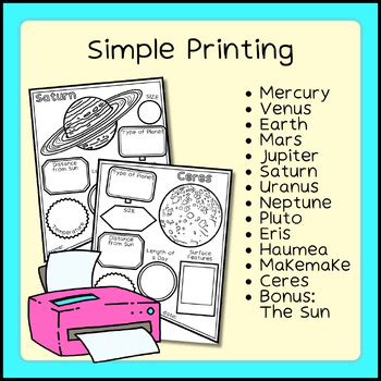 Solar System Planet Research Pennants | The Sun, 8 Planets, 5 Dwarf Planets 