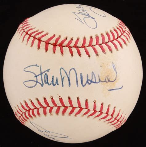 Stan Musial Enos Slaughter And Terry Moore Signed Onl Baseball With