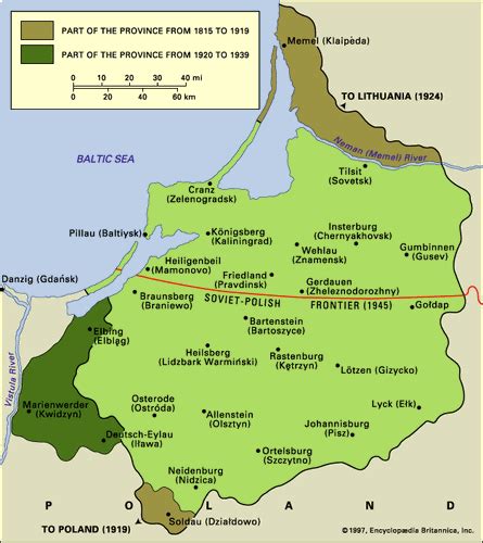 East Prussia Former Province Germany Britannica