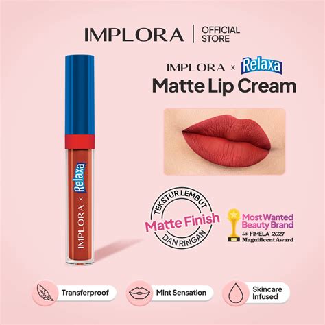 Jual IMPLORA X Relaxa Matte Lipcream Limited Edition Shopee Indonesia