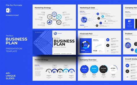 Perfect Business Plan Presentation Template Templatemonster