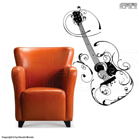 Wall Decals FLORAL GUITAR Vinyl Art Surface Graphics - Etsy