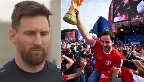 Perú Vs Argentina Hincha Peruano Le Envía Mensaje A Lionel Messi Y Se Hace Viral Video