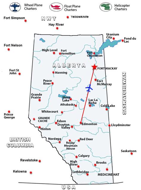 Charter Flights To Fort Mackay Alberta Charter Flight Network