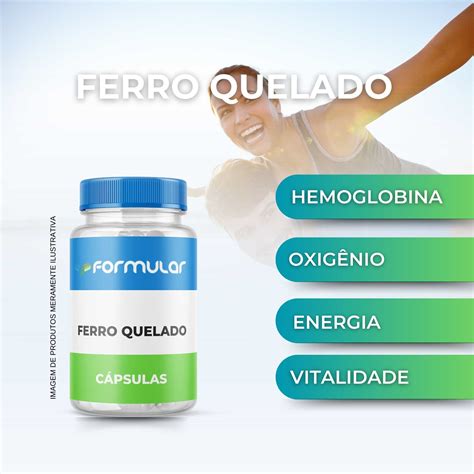 Ferro Quelado 50MG Cápsulas Bisglicinato