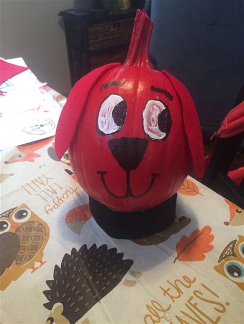 Clifford The Big Red Dog Pumpkin Pumpkin Decorating Pumpkin