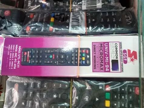 Fiber Black Micromax Led Tv Remote at Rs 150 in Osmanabad | ID: 23917248988