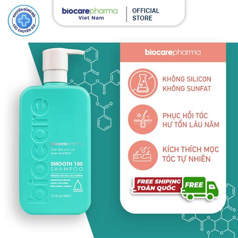 Dầu Gội Phục Hồi Smooth 100 Shampoo Biocare Pharma Biocare Pharma