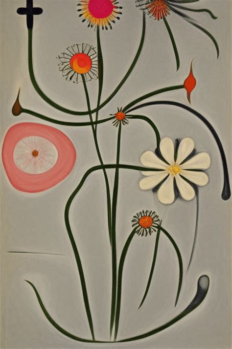 Hilma Af Klint Flowers · Creative Fabrica