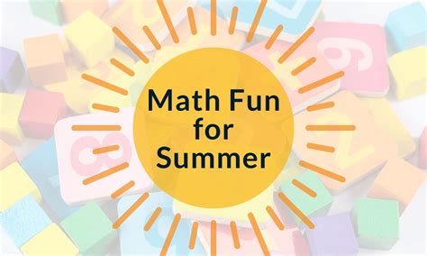 Math Fun For Summer