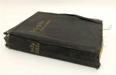 Vintage Holy Bible Red Letter Edition National Bible Press Black Soft