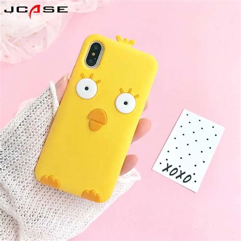 Fashion Cute Cartoon Chick Case For Iphone X 10 Soft Silicone Funda