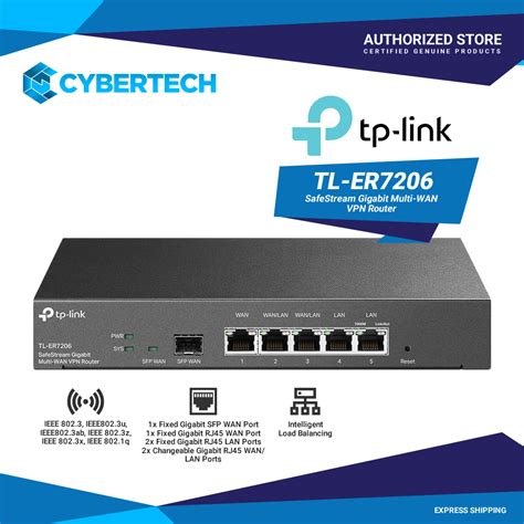 Tp Link Tl Er Safe Stream Gigabit Multi Wan Vpn Router Shopee