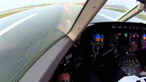 CL30 Blue Jet EPWA ILS RWY11 approach - YouTube