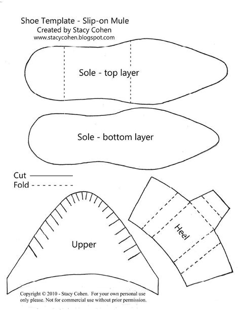 Printable Paper Doll Shoes