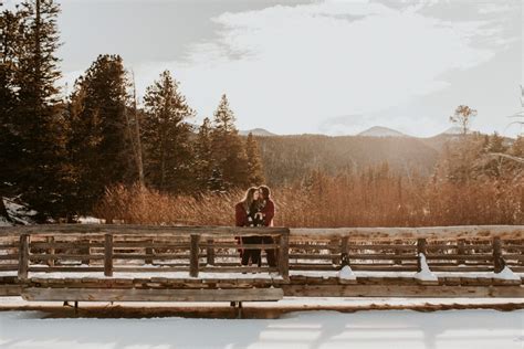 Dream Lake in the Winter | Colorado Engagement Session