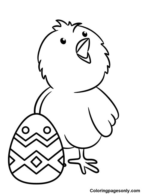 Free Printable Easter Chick Coloring Pages