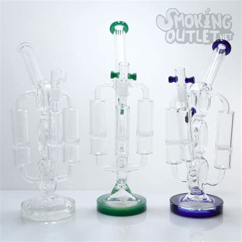 Triple Trouble Giant Recycler Dab Rig Smoking Outlet