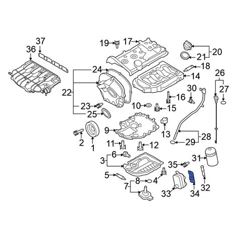 Volkswagen OE 06J117070C - Engine Oil Cooler Gasket